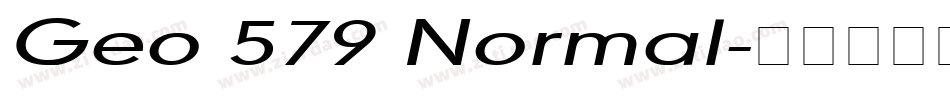 Geo 579 Normal字体转换